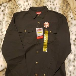 NWT Coleman Canvas Stretch Shirt Medium